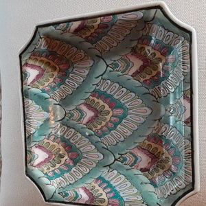 Vintage handpainted decorative tray by Andrea by Sadek.